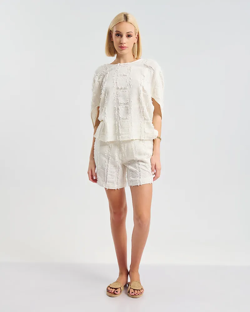 ΜΠΛΟΥΖΑΚΙ ΣΕ ΛΕΥΚΟ ΧΡΩΜΑ ONE SIZE ( 100% COTTON)