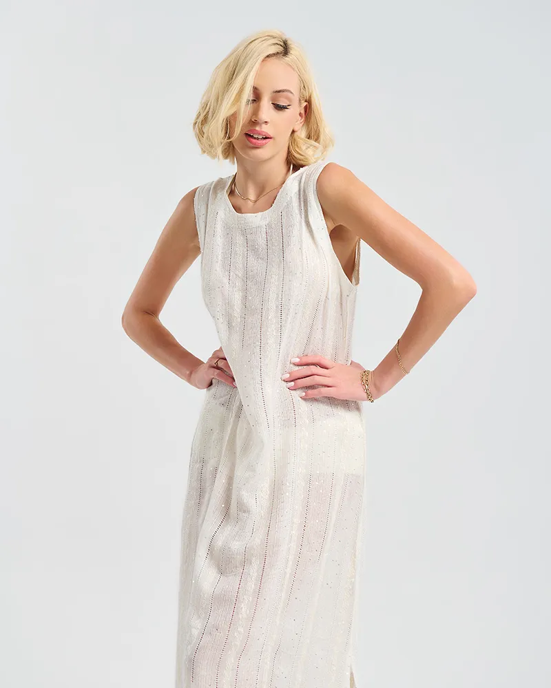 ΦΟΡΕΜΑ ΗΜΙΔΙΑΦΑΝΟ ΣΕ ΛΕΥΚΌ ONE SIZE ( 100% COTTON)