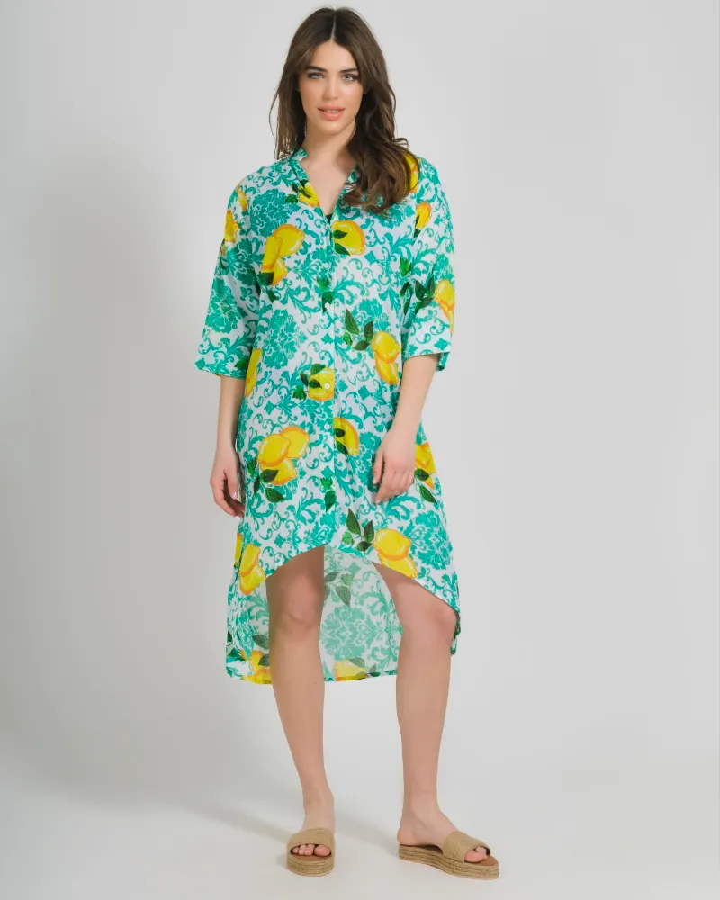 ΠΟΥΚΑΜΙΣΑ ΜΑΚΡΙΑ ΛΕΥΚΟ/ΠΡΑΣΙΝΟ ΜΕ ΛΕΜΟΝΙΑ ONE SIZE ( 100% COTTON) ΠΟΥΚΑΜΙΣΑ ΜΑΚΡΙΑ ΛΕΥΚΟ/ΠΡΑΣΙΝΟ ΜΕ ΛΕΜΟΝΙΑ ONE SIZE ( 100% COTTON)