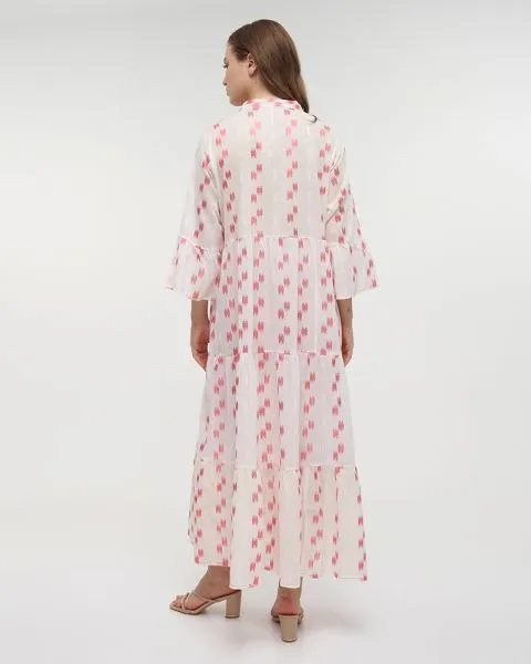 ΦΟΡΕΜΑ/ΚΑΦΤΑΝΙ ΜΑΚΡΥ ΛΕΥΚΟ/ΚΟΚΚΙΝΟ ONE SIZE (100% COTTON)