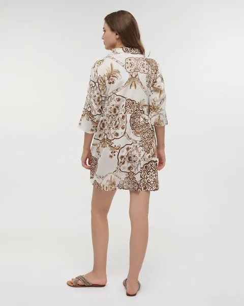 ΦΟΡΕΜΑ/ΚΑΦΤΑΝΙ ΛΕΥΚΟ/ΚΑΦΕ ONE SIZE (100% COTTON)