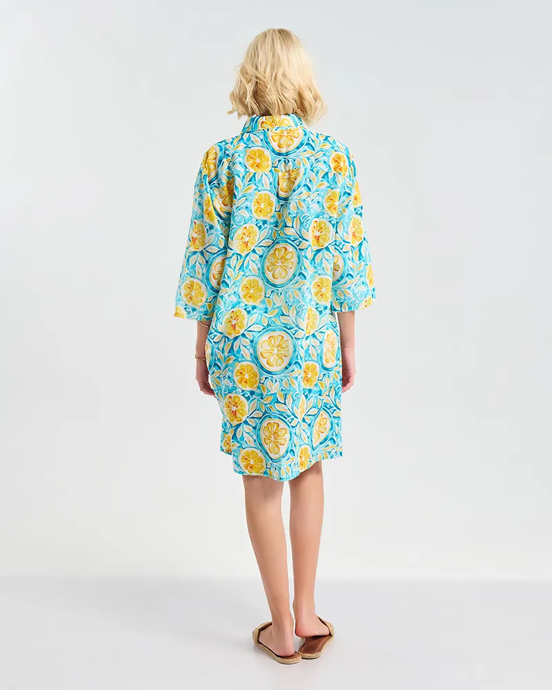 ΚΑΦΤΑΝΙ ΤΥΡΚΟΥΑΖ ΜΕ ΚΙΤΡΙΝΑ ''ΛΟΥΛΟΥΔΙΑ'' S/M ( 100% COTTON)