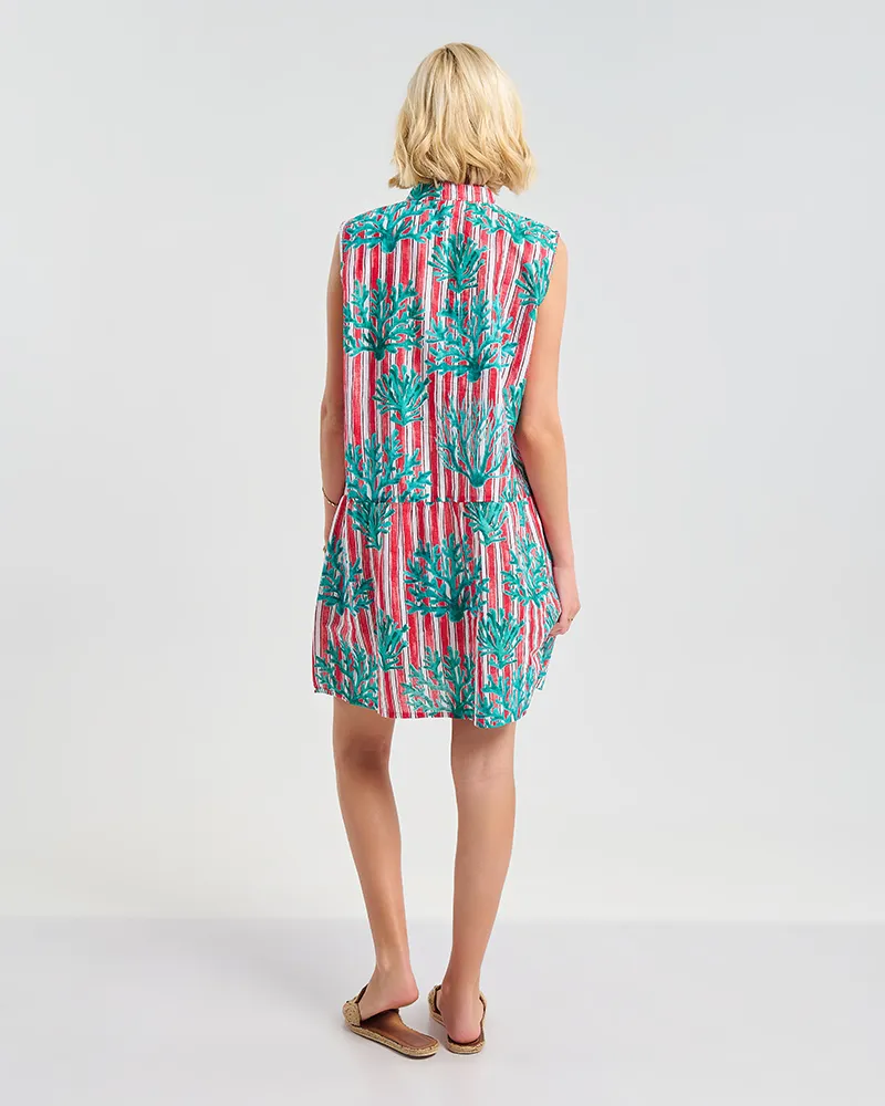 ΚΑΦΤΑΝΙ ΑΜΑΝΙΚΟ ΛΕΥΚΌ/ΚΟΚΚΙΝΟ ΜΕ ΠΡΑΣΙΝΕΣ ΛΕΠΤΟΜΕΡΕΙΕΣ S/M ( 100% COTTON)