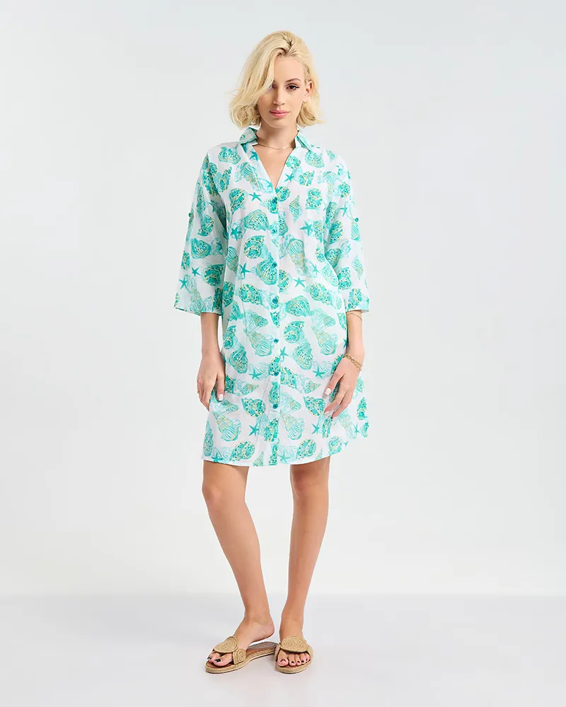 ΚΑΦΤΑΝΙ ΛΕΥΚΌ ΜΕ ΤΥΡΚΟΥΑΖ ”ΑΣΤΕΡΙΕΣ” L/XL (100% COTTON) ΚΑΦΤΑΝΙ ΛΕΥΚΌ ΜΕ ΤΥΡΚΟΥΑΖ ”ΑΣΤΕΡΙΕΣ” L/XL (100% COTTON)