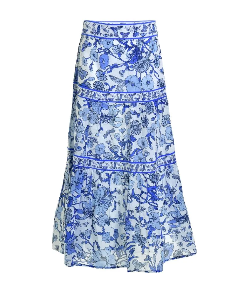 ΦΟΥΣΤΑ ΛΕΥΚΟ/ ΜΠΛΕ ΜΕ ΣΧΕΔΙΑ ΟΝΕ SIZE (100% COTTON)