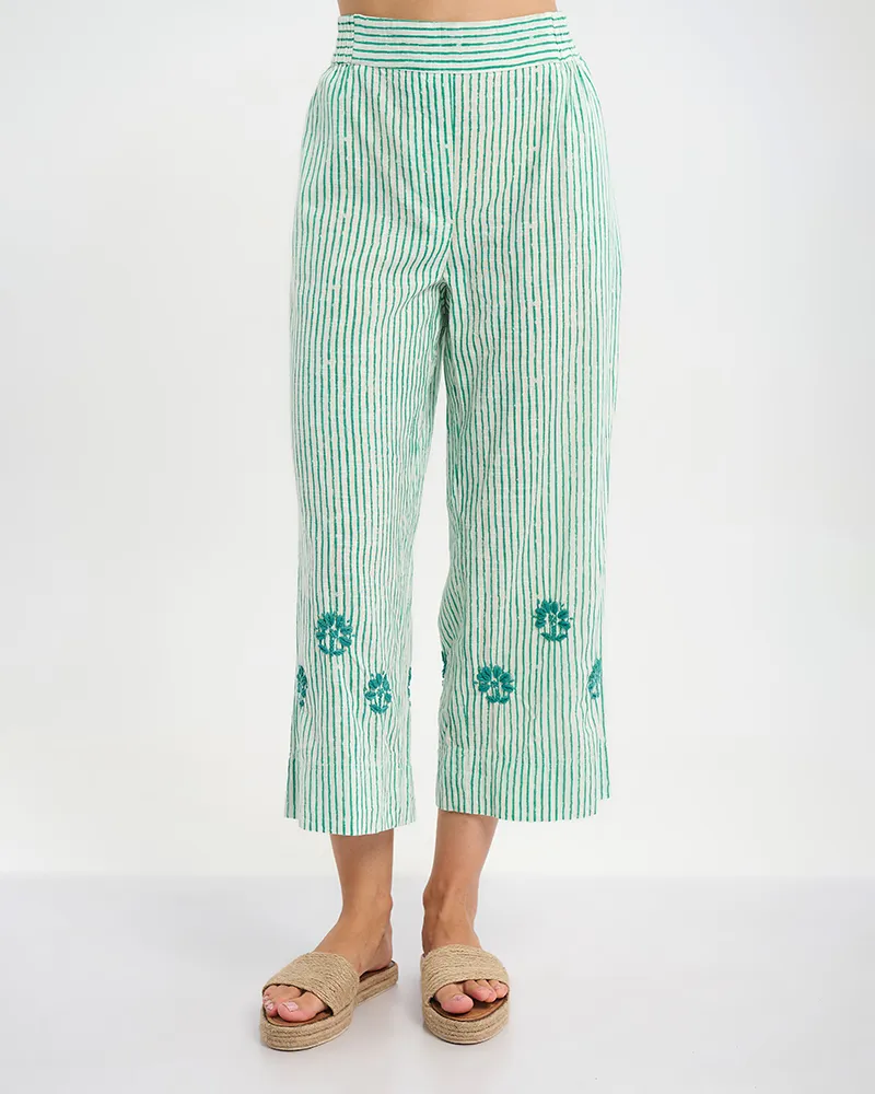 ΠΑΝΤΕΛΟΝΑ ΛΕΥΚΗ ΜΕ ΠΡΑΣΙΝΕΣ ΡΙΓΕΣ ONE SIZE ( 100% COTTON) ΠΑΝΤΕΛΟΝΑ ΛΕΥΚΗ ΜΕ ΠΡΑΣΙΝΕΣ ΡΙΓΕΣ ONE SIZE ( 100% COTTON)