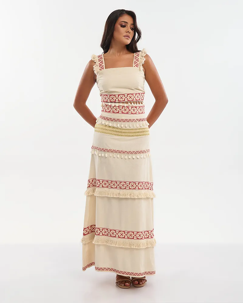 S/2 ΤΟΠ ΚΟΝΤΟ ΑΜΑΝΙΚΟ ΚΑΙ ΦΟΥΣΤΑ ΜΑΚΡΙΑ ΜΠΕΖ ΜΕ ΚΟΚΚΙΝΑ ΚΕΝΤΗΜΑΤΑ ONE SIZE (100% COTTON) S/2 ΤΟΠ ΚΟΝΤΟ ΑΜΑΝΙΚΟ ΚΑΙ ΦΟΥΣΤΑ ΜΑΚΡΙΑ ΜΠΕΖ ΜΕ ΚΟΚΚΙΝΑ ΚΕΝΤΗΜΑΤΑ ONE SIZE (100% COTTON)