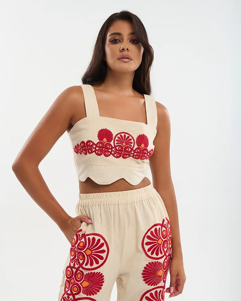 S/2 ΤΟΠ ΚΟΝΤΟ ΑΜΑΝΙΚΟ ΚΑΙ ΠΑΝΤΕΛΟΝΙ ΜΠΕΖ ΜΕ ΚΟΚΚΙΝΑ ΚΕΝΤΗΜΑΤΑ ONE SIZE (100% COTTON) S/2 ΤΟΠ ΚΟΝΤΟ ΑΜΑΝΙΚΟ ΚΑΙ ΠΑΝΤΕΛΟΝΙ ΜΠΕΖ ΜΕ ΚΟΚΚΙΝΑ ΚΕΝΤΗΜΑΤΑ ONE SIZE (100% COTTON)