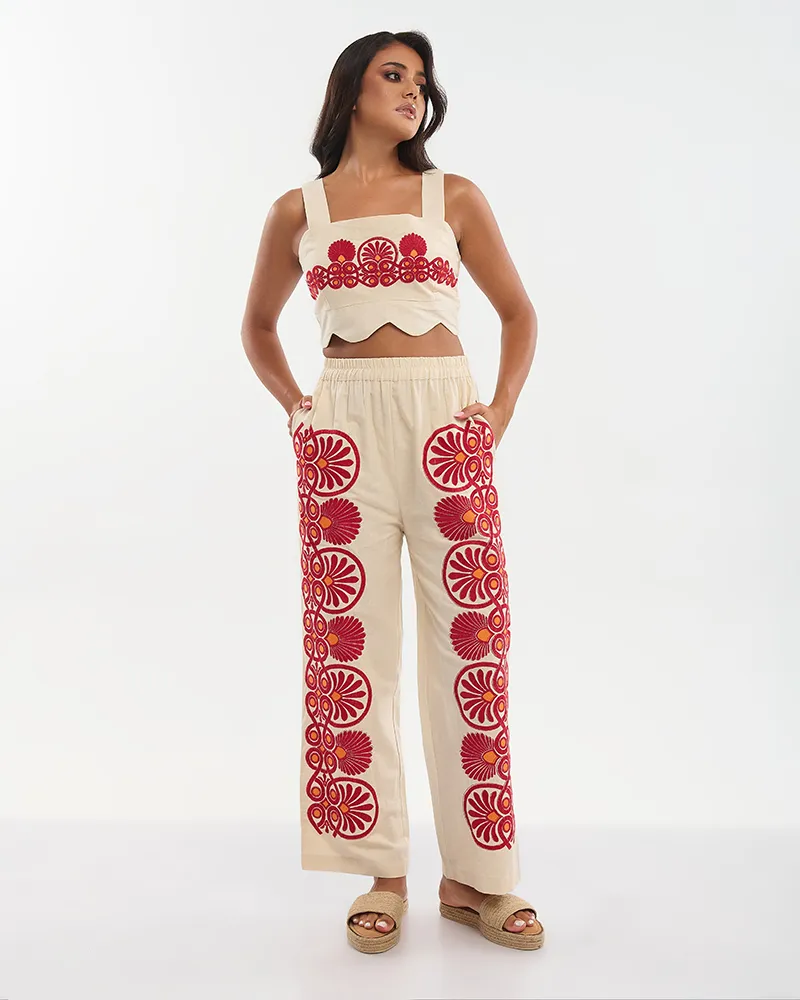 S/2 ΤΟΠ ΚΟΝΤΟ ΑΜΑΝΙΚΟ ΚΑΙ ΠΑΝΤΕΛΟΝΙ ΜΠΕΖ ΜΕ ΚΟΚΚΙΝΑ ΚΕΝΤΗΜΑΤΑ ONE SIZE (100% COTTON) S/2 ΤΟΠ ΚΟΝΤΟ ΑΜΑΝΙΚΟ ΚΑΙ ΠΑΝΤΕΛΟΝΙ ΜΠΕΖ ΜΕ ΚΟΚΚΙΝΑ ΚΕΝΤΗΜΑΤΑ ONE SIZE (100% COTTON)