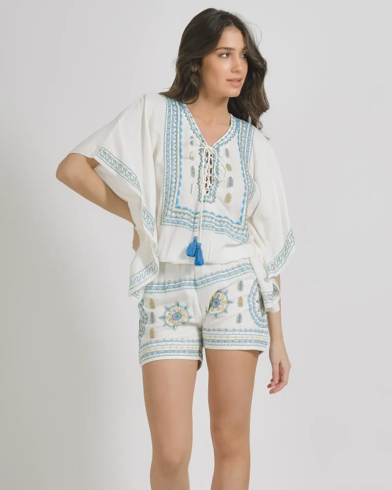 ΟΛΟΣΩΜΗ ΦΟΡΜΑ ΚΟΝΤΗ ΣΕ ΛΕΥΚΟ ΧΡΩΜΑ ΜΕ ΚΕΝΤΗΜΑΤΑ ONE SIZE (100% RAYON) ΟΛΟΣΩΜΗ ΦΟΡΜΑ ΚΟΝΤΗ ΣΕ ΛΕΥΚΟ ΧΡΩΜΑ ΜΕ ΚΕΝΤΗΜΑΤΑ ONE SIZE (100% RAYON)