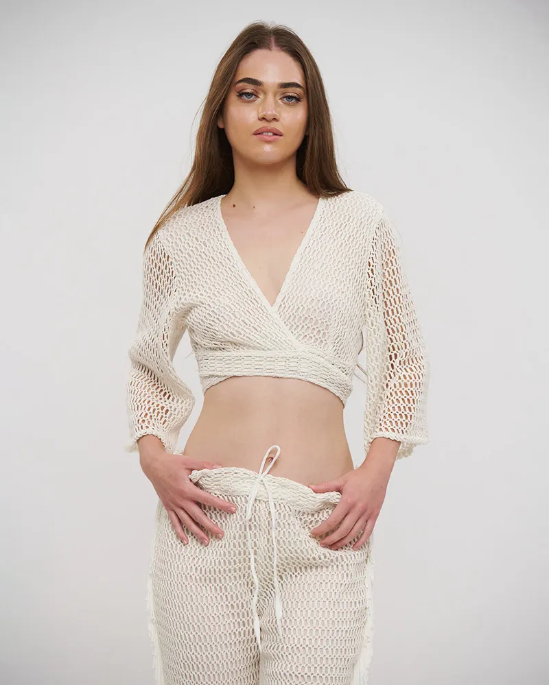 S/2 ΤΟΠ ΔΕΤΟ ΚΑΙ ΠΑΝΤΕΛΟΝΑ ΛΕΥΚΟ ONE SIZE (100% COTTON) S/2 ΤΟΠ ΔΕΤΟ ΚΑΙ ΠΑΝΤΕΛΟΝΑ ΛΕΥΚΟ ONE SIZE (100% COTTON)