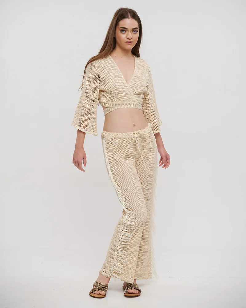 S/2 ΤΟΠ ΔΕΤΟ ΚΑΙ ΠΑΝΤΕΛΟΝΑ ΜΠΕΖ ONE SIZE (100% COTTON) S/2 ΤΟΠ ΔΕΤΟ ΚΑΙ ΠΑΝΤΕΛΟΝΑ ΜΠΕΖ ONE SIZE (100% COTTON)