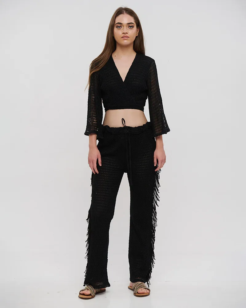 S/2 ΤΟΠ ΔΕΤΟ ΚΑΙ ΠΑΝΤΕΛΟΝΑ ΜΑΥΡΟ ONE SIZE (100% COTTON) S/2 ΤΟΠ ΔΕΤΟ ΚΑΙ ΠΑΝΤΕΛΟΝΑ ΜΑΥΡΟ ONE SIZE (100% COTTON)