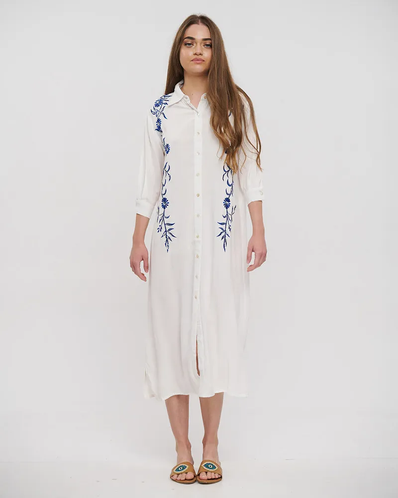 ΠΟΥΚΑΜΙΣΑ ΜΑΚΡΙΑ ΛΕΥΚΗ ΜΕ ΜΠΛΕ ΛΕΠΤΟΜΕΡΕΙΕΣ ONE SIZE (100%RAYON) ΠΟΥΚΑΜΙΣΑ ΜΑΚΡΙΑ ΛΕΥΚΗ ΜΕ ΜΠΛΕ ΛΕΠΤΟΜΕΡΕΙΕΣ ONE SIZE (100%RAYON)