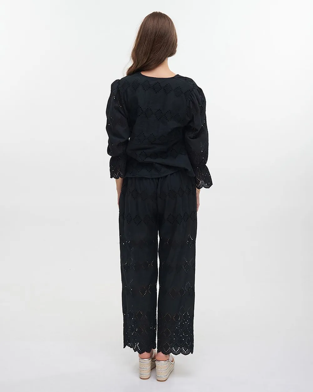 S/2 ΜΠΛΟΥΖΑ ΚΑΙ ΠΑΝΤΕΛΟΝΑ ΜΑΥΡΗ ONE SIZE (100% COTTON)