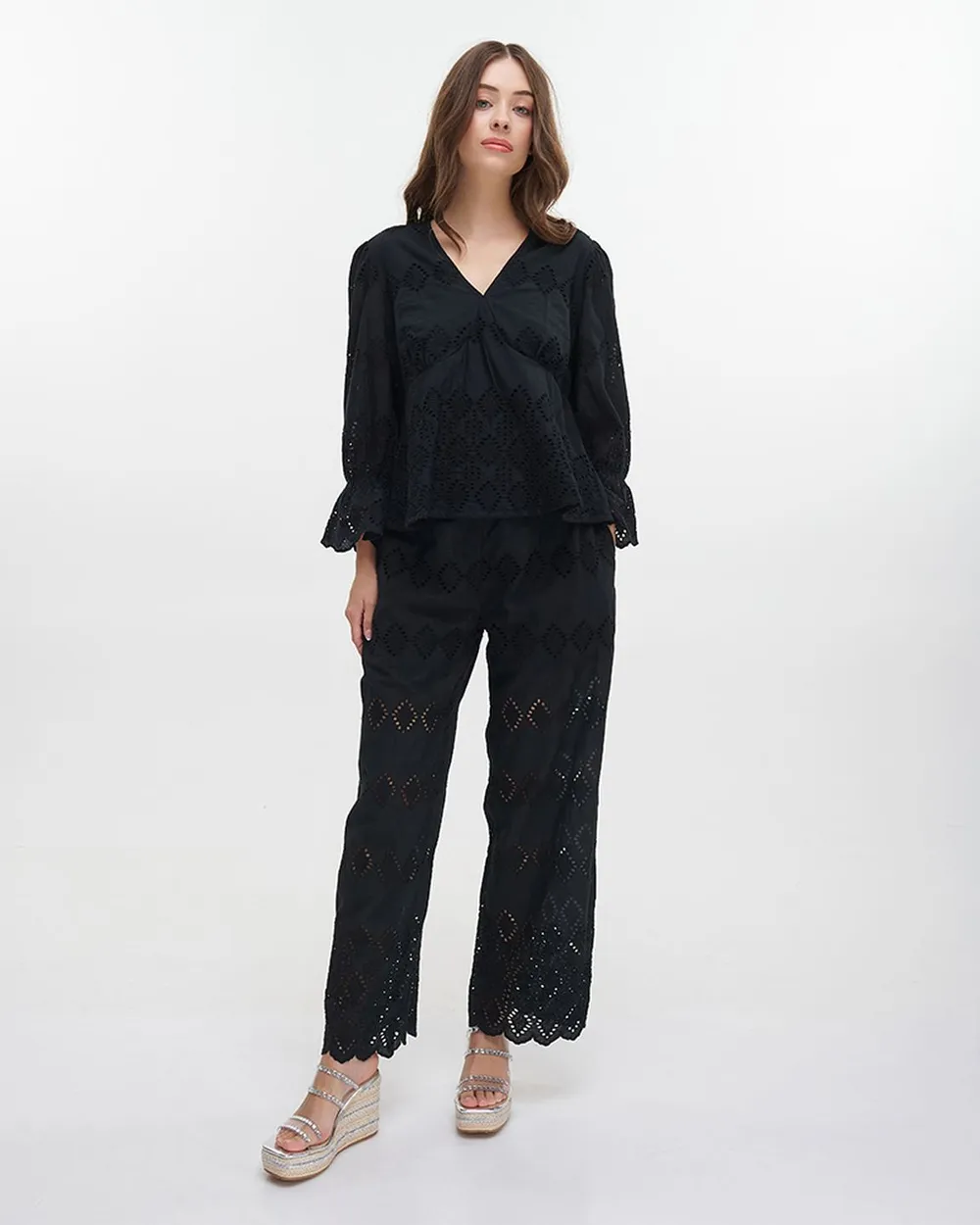 S/2 ΜΠΛΟΥΖΑ ΚΑΙ ΠΑΝΤΕΛΟΝΑ ΜΑΥΡΗ ONE SIZE (100% COTTON)