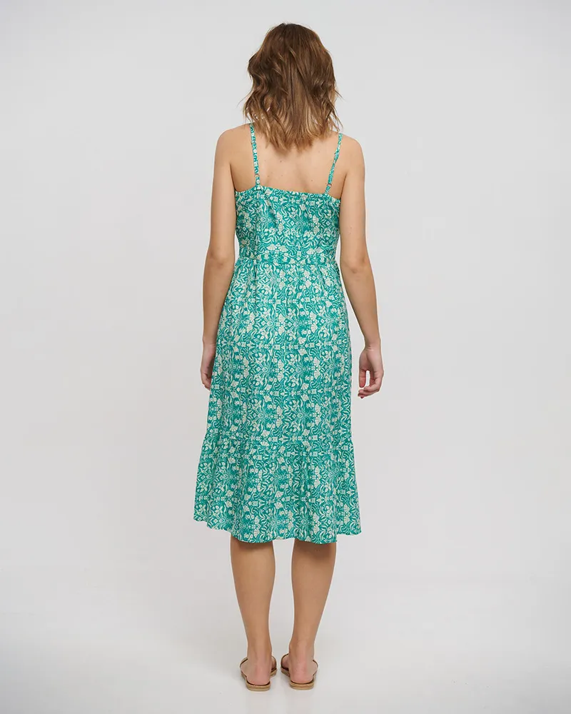 ΦΟΡΕΜΑ ΜΑΚΡΥ ΑΜΑΝΙΚΟ ΠΕΤΡΟΛ ONE SIZE (100% COTTON)