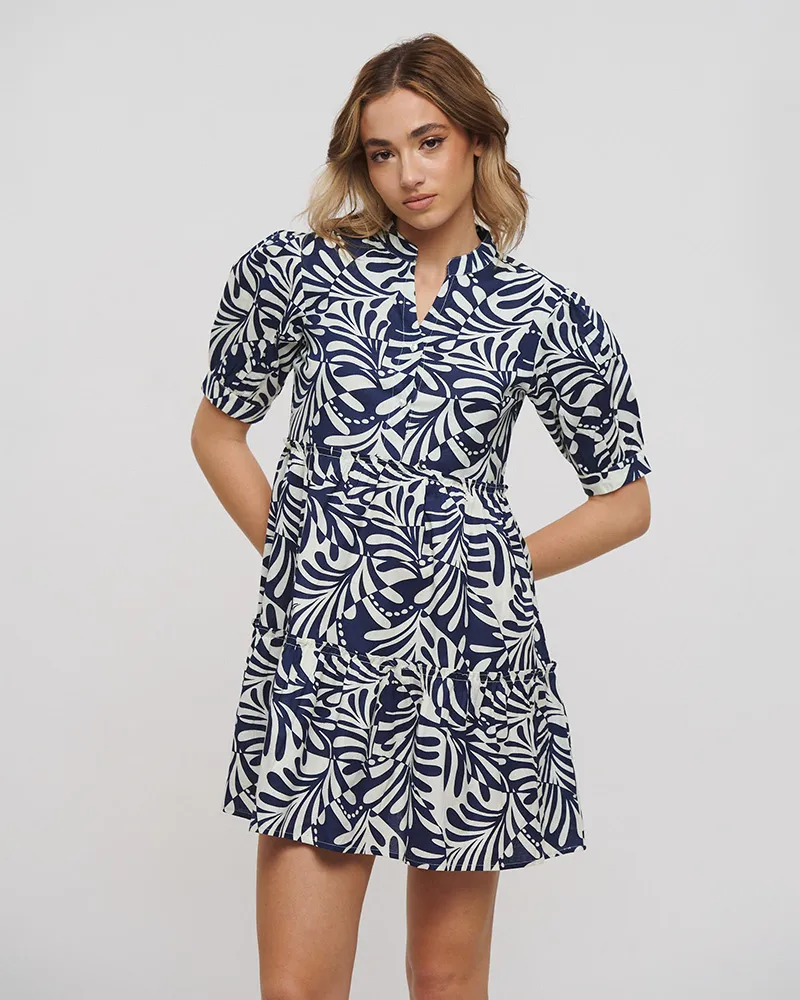 ΦΟΡΕΜΑ KONTO ΜΕ KONTO ΜΑΝΙΚΙ ΜΠΛΕ/ΛΕΥΚΟ ONE SIZE (100% COTTON)