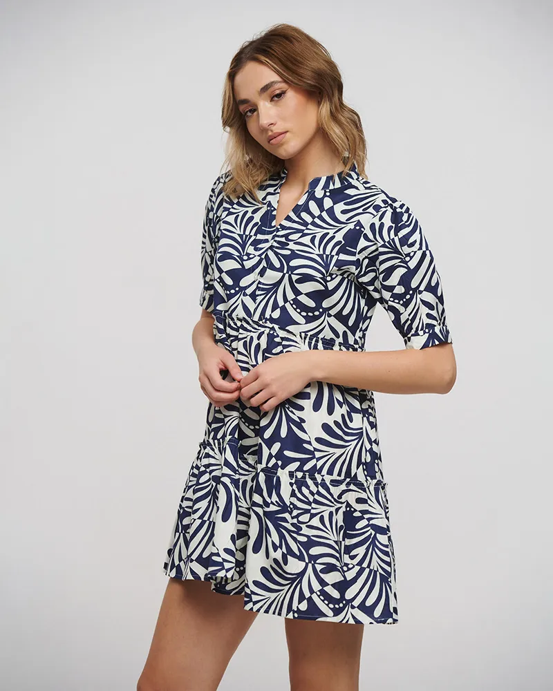 ΦΟΡΕΜΑ KONTO ΜΕ KONTO ΜΑΝΙΚΙ ΜΠΛΕ/ΛΕΥΚΟ ONE SIZE (100% COTTON)