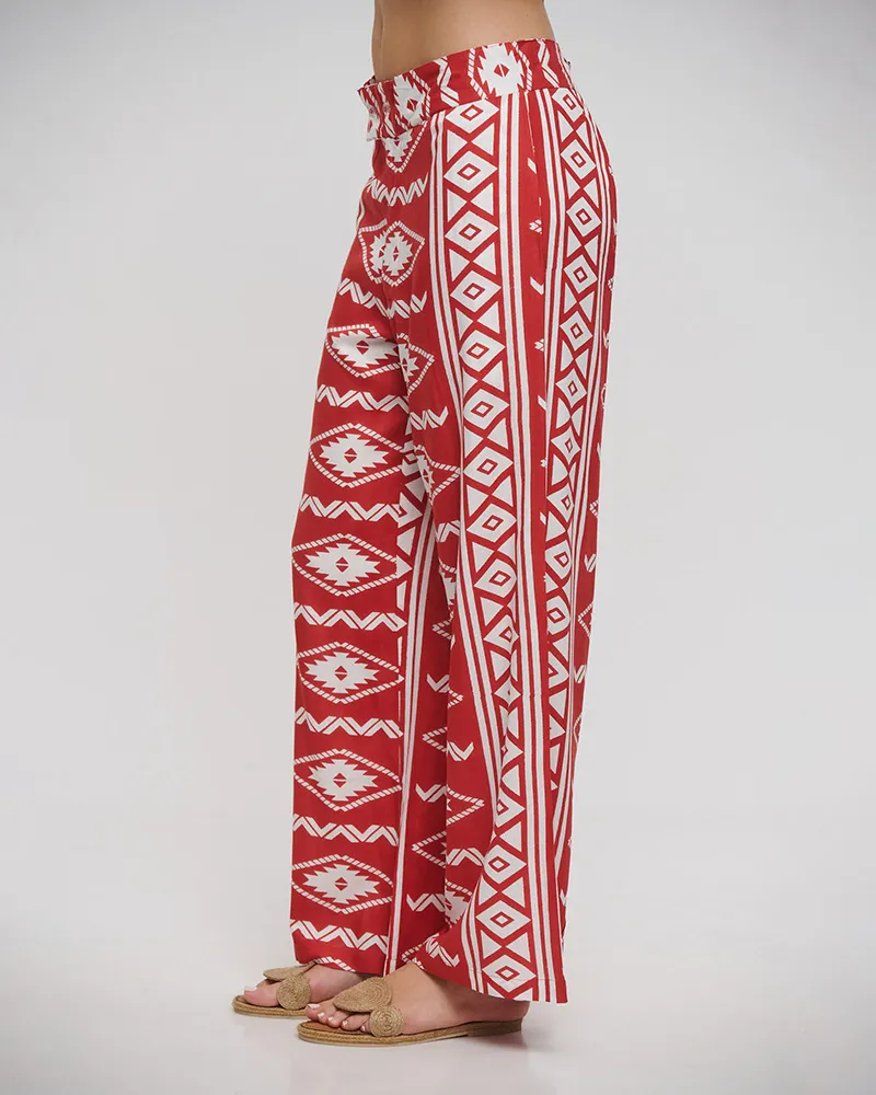 ΠΑΝΤΕΛΟΝΑ ΜΕ ΤΣΕΠΕΣ ΚΕΡΑΜΙΔΙ ΧΡΩΜΑ ONE SIZE(100% RAYON)