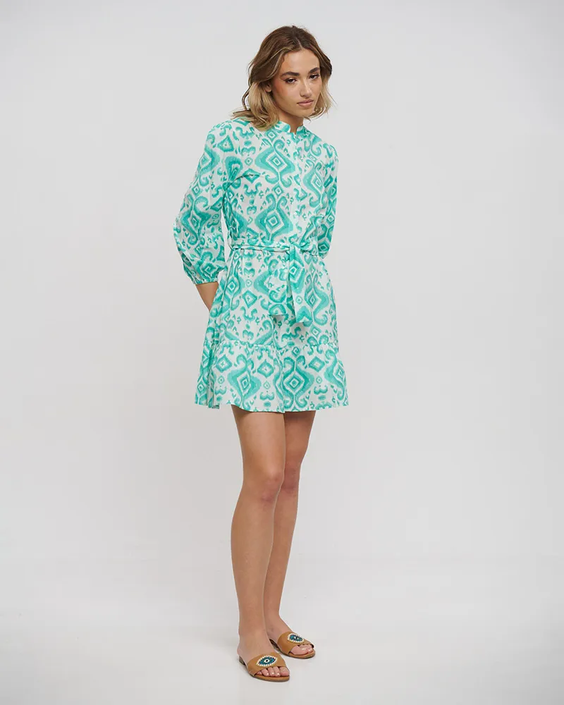 ΦΟΡΕΜΑ ΚΟΝΤΟ ΜΕ ΜΑΚΡΥ ΜΑΝΙΚΙ ΣΕ ΠΡΑΣΙΝΟ ΧΡΩΜΑ ONE SIZE(100% COTTON)