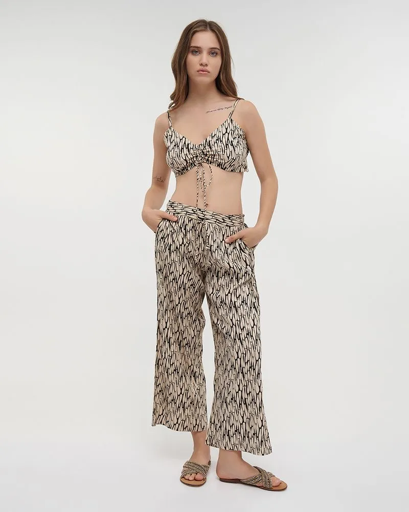 S/2 ΤΟΠ ΚΟΝΤΟ ΚΑΙ ΠΑΝΤΕΛΟΝΑ ΣΕ ΜΑΥΡΟ/ΜΠΕΖ ΧΡΩΜΑ ONE SIZE (100% VISCOSE) S/2 ΤΟΠ ΚΟΝΤΟ ΚΑΙ ΠΑΝΤΕΛΟΝΑ ΣΕ ΜΑΥΡΟ/ΜΠΕΖ ΧΡΩΜΑ ONE SIZE (100% VISCOSE)