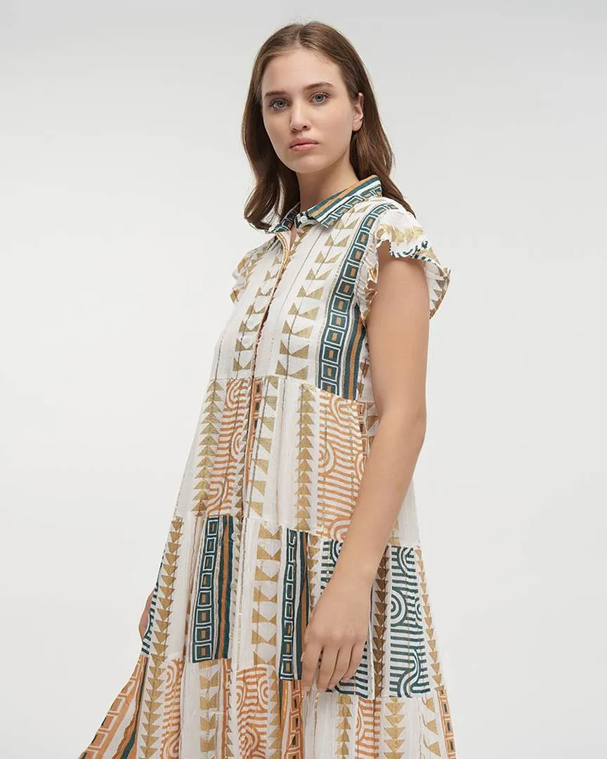 ΦΟΡΕΜΑ ΜΑΚΡΥ ΑΜΑΝΙΚΟ ΣΕ ΛΕΥΚΟ/ΜΠΕΖ/ΜΠΛΕ ΧΡΩΜΑ ΚΑΙ LUREX ONE SIZE (100% VISCOSE LUREX CREPE)