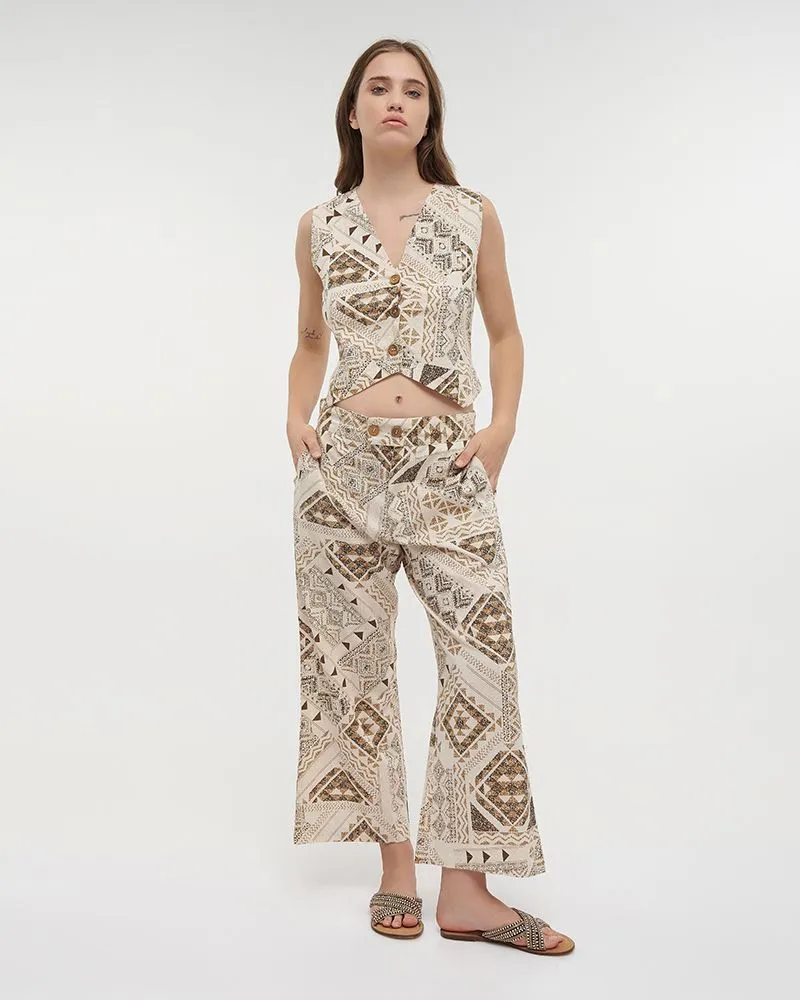 S/2 ΓΙΛΕΚΟ ΚΑΙ ΠΑΝΤΕΛΟΝΑ ΣΕ ΕΚΡΟΥ/ΚΑΦΕ ΧΡΩΜΑ S/M (100% COTTON FLEX) S/2 ΓΙΛΕΚΟ ΚΑΙ ΠΑΝΤΕΛΟΝΑ ΣΕ ΕΚΡΟΥ/ΚΑΦΕ ΧΡΩΜΑ S/M (100% COTTON FLEX)