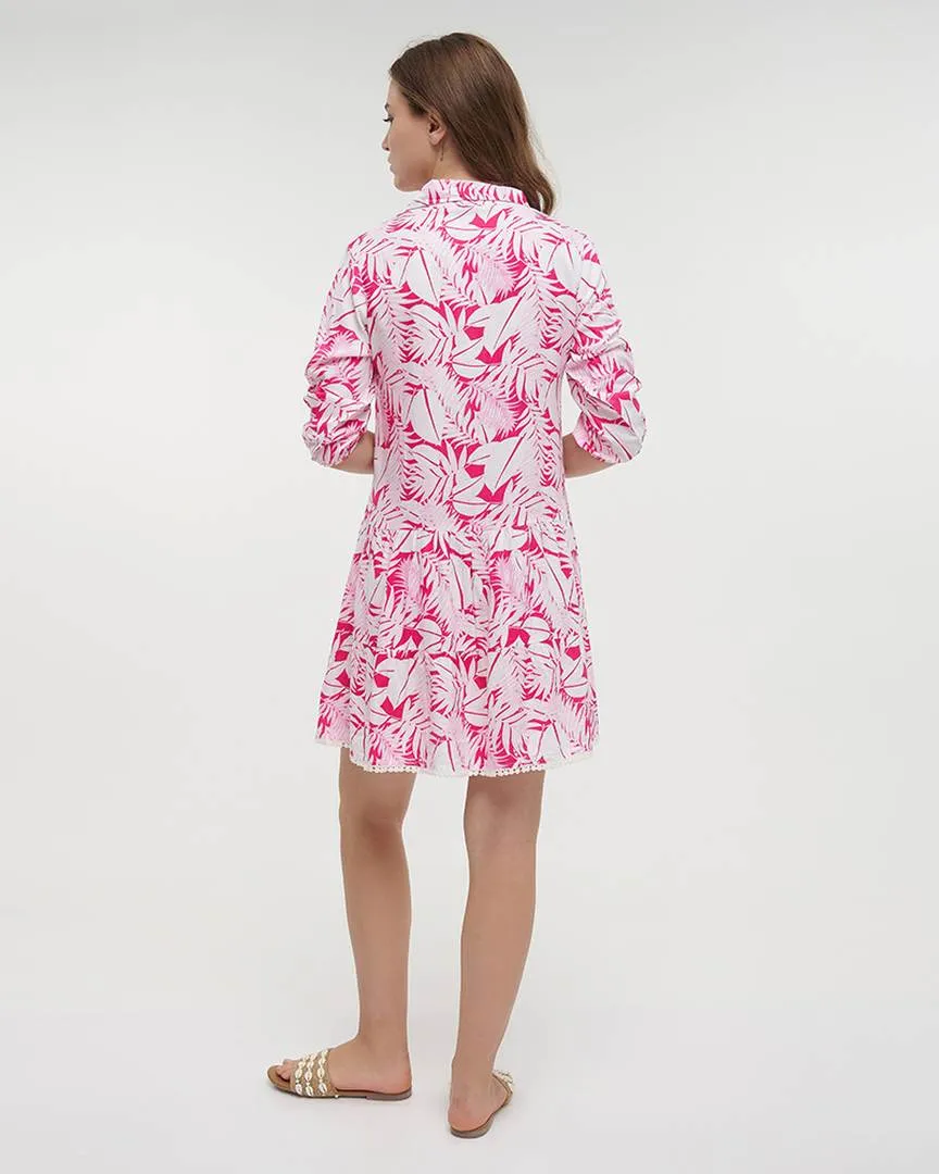 ΦΟΡΕΜΑ KONTO ME 3/4 MANIKI ΣΕ ΛΕΥΚΟ/ΦΟΥΞ ΧΡΩΜΑ ONE SIZE (100% VISCOSE)