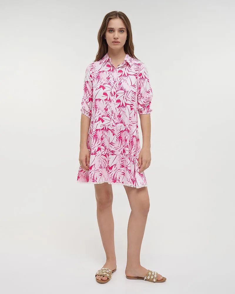 ΦΟΡΕΜΑ KONTO ME 3/4 MANIKI ΣΕ ΛΕΥΚΟ/ΦΟΥΞ ΧΡΩΜΑ ONE SIZE (100% VISCOSE)