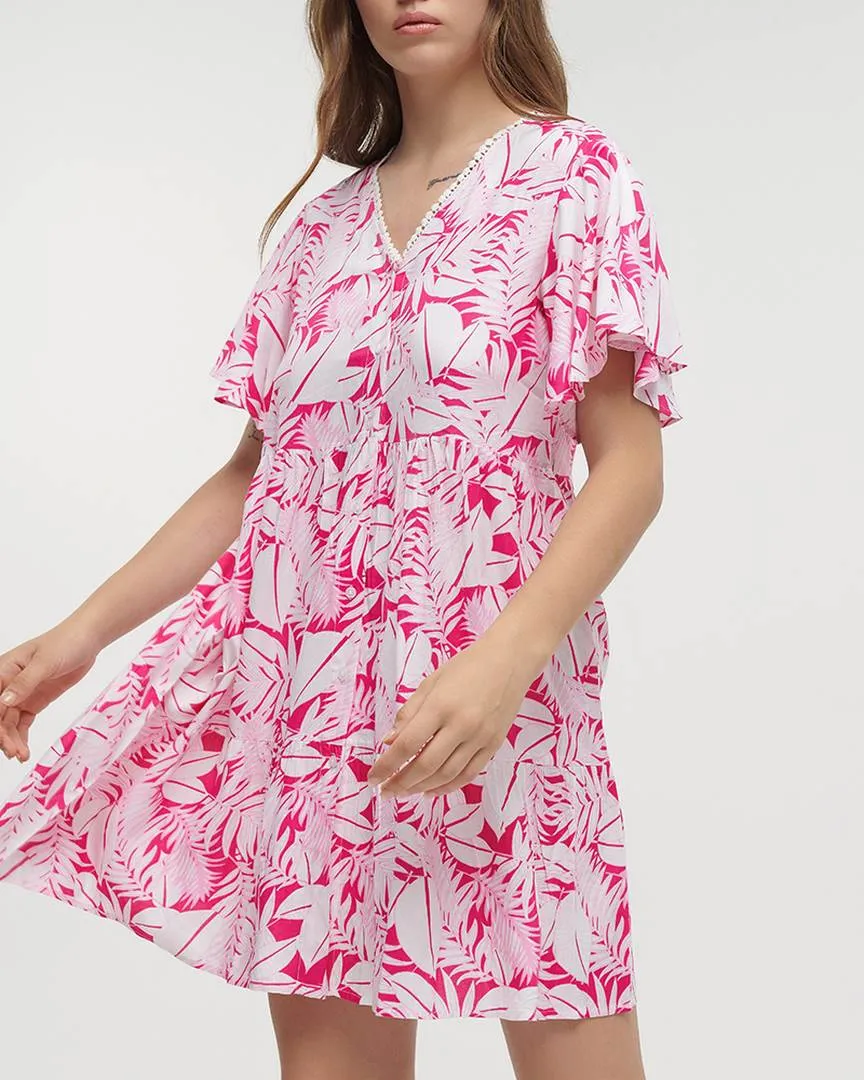 ΦΟΡΕΜΑ KONTO ME ΚΟΝΤΟ MANIKI ΚΑΙ ΚΟΥΜΠΙΑ ΣΕ ΛΕΥΚΟ/ΦΟΥΞ ΧΡΩΜΑ ONE SIZE (100% VISCOSE)