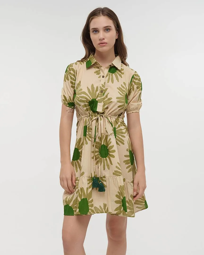 ΦΟΡΕΜΑ KONTO ME ΚΟΝΤΟ MANIKI ΚΑΙ ΚΟΥΜΠΙΑ ΣΕ ΠΡΑΣΙΝΟ ΧΡΩΜΑ ΜΕ ΛΟΥΛΟΥΔΙΑ ONE SIZE (100% COTTON)