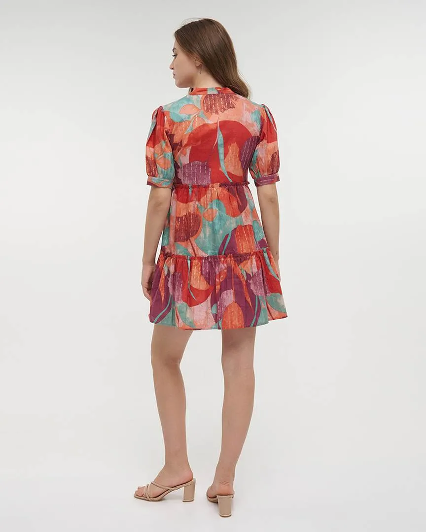 ΦΟΡΕΜΑ ΚΟΝΤΟ ΜΕ ΚΟΝΤΟ ΜΑΝΙΚΙ ΣΕ ΚΟΚΚΙΝΟ/ΡΟΖ ΧΡΩΜΑ ONE SIZE (100% COTTON)