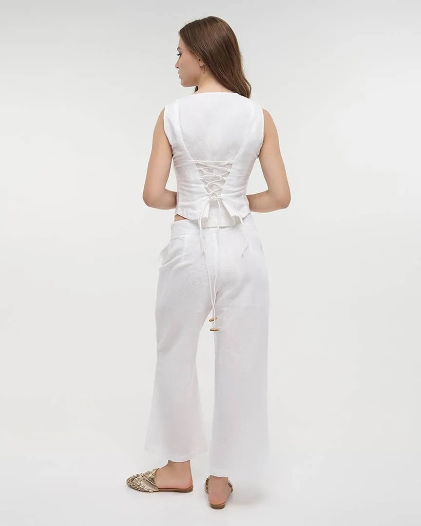 S/2 ΓΙΛΕΚΟ ΚΑΙ ΠΑΝΤΕΛΟΝΑ ΣΕ ΛΕΥΚΟ ΧΡΩΜΑ M/L (55%LINEN 45%COTTON) S/2 ΓΙΛΕΚΟ ΚΑΙ ΠΑΝΤΕΛΟΝΑ ΣΕ ΛΕΥΚΟ ΧΡΩΜΑ M/L (55%LINEN 45%COTTON)