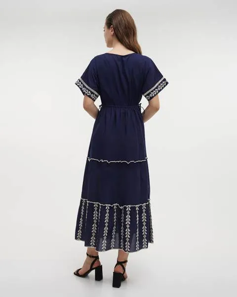 ΦΟΡΕΜΑ ΚΟΝΤΟ ΜΑΥΡΟ/ΧΡΥΣΟ ONE SIZE (100% COTTON)