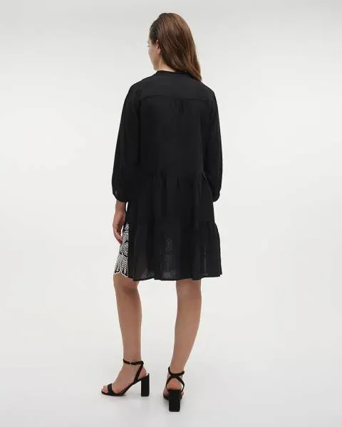 ΦΟΡΕΜΑ ΚΟΝΤΟ ΜΑΥΡΟ/ΛΕΥΚΟ ONE SIZE (100% VISCOSE)