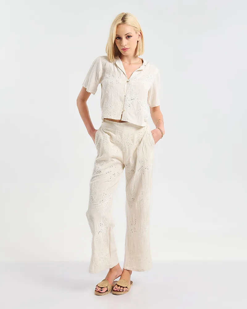 S/2 ΤΟΠ ΜΕ ΚΟΝΤΟ ΜΑΝΙΚΙ ΚΑΙ ΠΑΝΤΕΛΟΝΙ ΕΚΡΟΥ ΜΕ ΚΕΝΤΗΤΕΣ ΛΕΠΤΟΜΕΡΕΙΕΣ ONE SIZE (100% VISCOSE) S/2 ΤΟΠ ΜΕ ΚΟΝΤΟ ΜΑΝΙΚΙ ΚΑΙ ΠΑΝΤΕΛΟΝΙ ΕΚΡΟΥ ΜΕ ΚΕΝΤΗΤΕΣ ΛΕΠΤΟΜΕΡΕΙΕΣ ONE SIZE (100% VISCOSE)