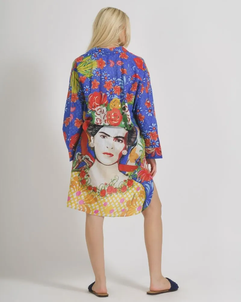 ΠΟΥΚΑΜΙΣΑ ΜΕ ΣΧΕΔΙΑ ΚΑΙ ΚΕΝΤΗΜΑ ΣΤΗ ΠΛΑΤΗ ONE SIZE (100% COTTON)