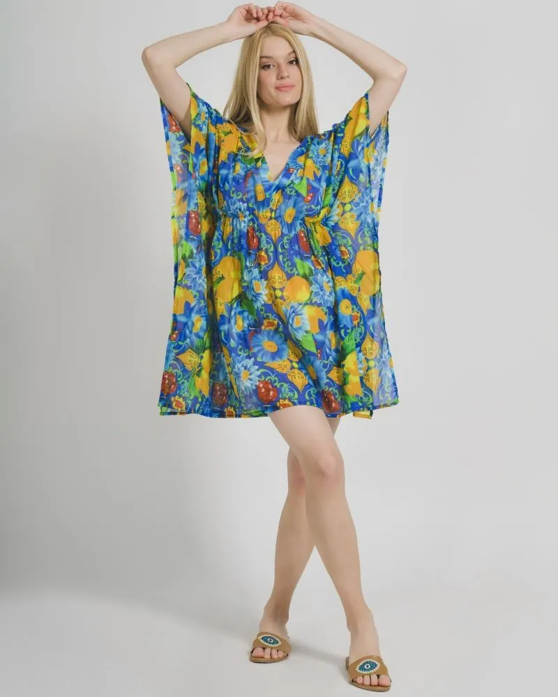 ΚΑΦΤΑΝΙ ΠΟΛΥΧΡΩΜΟ ΜΕ ΣΧΕΔΙΑ ONE SIZE  (100% COTTON)