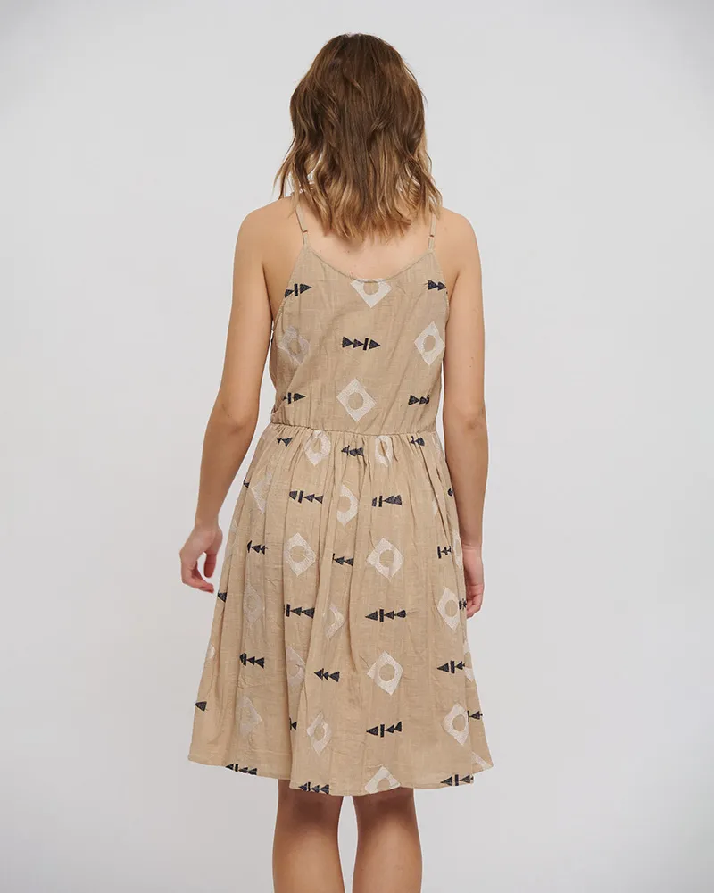 ΦΟΡΕΜΑ ΚΟΝΤΟ ΑΜΑΝΙΚΟ ΜΠΕΖ ΜΕ ΚΕΝΤΗΤΕΣ ΛΕΠΤΟΜΕΡΕΙΕΣ ONE SIZE ( 100% COTTON)