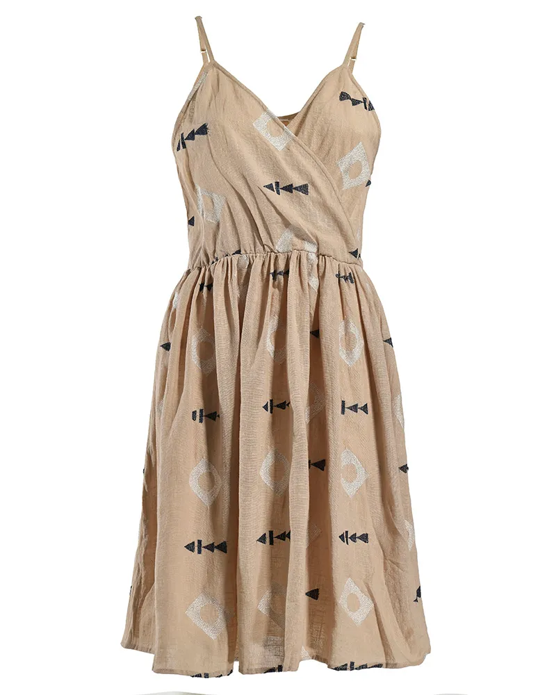 ΦΟΡΕΜΑ ΚΟΝΤΟ ΑΜΑΝΙΚΟ ΜΠΕΖ ΜΕ ΚΕΝΤΗΤΕΣ ΛΕΠΤΟΜΕΡΕΙΕΣ ONE SIZE ( 100% COTTON)