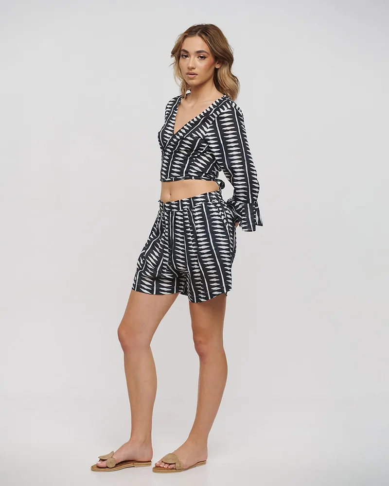 ΤΟΠ ΚΟΝΤΟ ΔΕΤΟ ΑΣΠΡΟΜΑΥΡΟ ONE SIZE (100% COTTON) ΤΟΠ ΚΟΝΤΟ ΔΕΤΟ ΑΣΠΡΟΜΑΥΡΟ ONE SIZE (100% COTTON)