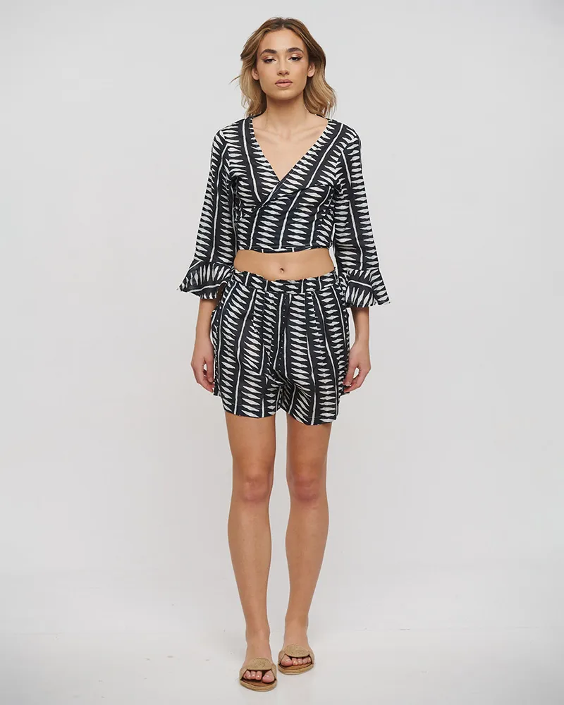 ΤΟΠ ΚΟΝΤΟ ΔΕΤΟ ΑΣΠΡΟΜΑΥΡΟ ONE SIZE (100% COTTON) ΤΟΠ ΚΟΝΤΟ ΔΕΤΟ ΑΣΠΡΟΜΑΥΡΟ ONE SIZE (100% COTTON)