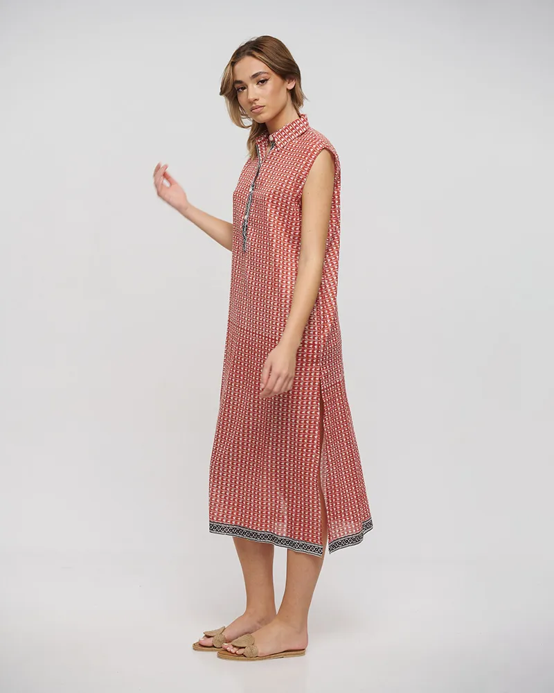 ΦΟΡΕΜΑ ΜΑΚΡΥ ΑΜΑΝΙΚΟ ΚΟΚΚΙΝΟ/ΛΕΥΚΟ/ΜΑΥΡΟ ONE SIZE (100% COTTON)