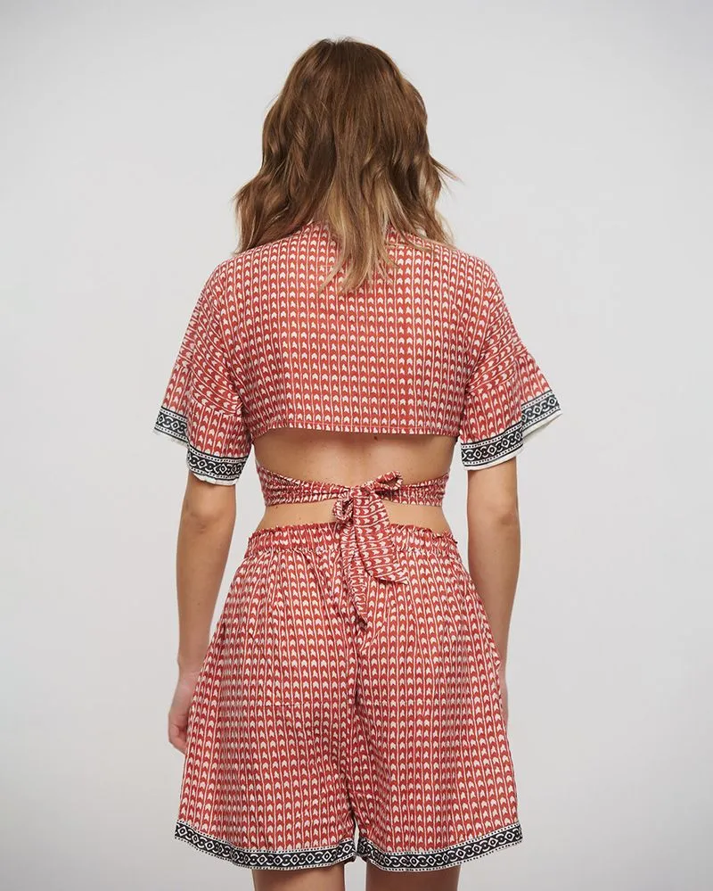 ΤΟΠ ΚΟΝΤΟ ΔΕΤΟ ΚΟΚΚΙΝΟ/ΛΕΥΚΟ/ΜΑΥΡΟ ONE SIZE (100% COTTON)