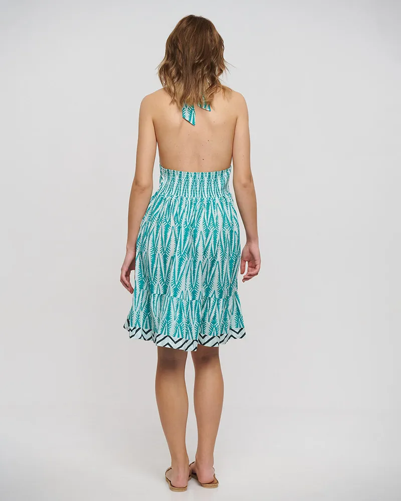 ΦΟΡΕΜΑ ΚΟΝΤΟ ΕΞΩΠΛΑΤΟ ΠΡΑΣΙΝΟ/ΛΕΥΚΟ/ΜΑΥΡΟ ONE SIZE (100% COTTON)