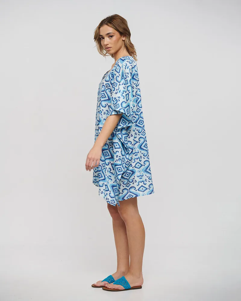 ΚΑΦΤΑΝΙ ΚΟΝΤΟ ΜΠΛΕ/ΓΑΛΑΖΙΟ/ΛΕΥΚΟ ONE SIZE (100% COTTON) ΚΑΦΤΑΝΙ ΚΟΝΤΟ ΜΠΛΕ/ΓΑΛΑΖΙΟ/ΛΕΥΚΟ ONE SIZE (100% COTTON)