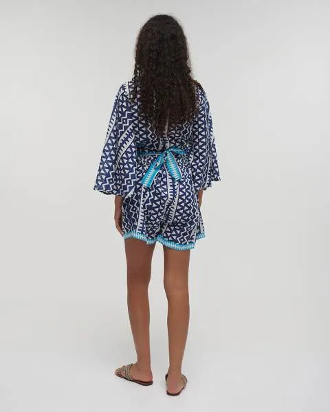 ΤΟΠ ΚΟΝΤΟ ΔΕΤΟ ΜΠΛΕ/ΛΕΥΚΟ/ΤΥΡΚΟΥΑΖ ΜΕ ΣΧΕΔΙΑ ONE SIZE (100% COTTON)