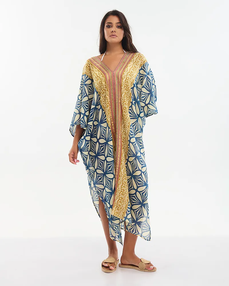 ΚΑΦΤΑΝΙ ΜΑΚΡΥ ΜΠΕΖ/ΜΠΛΕ/ΜΟΥΣΤΑΡΔΙ ΜΕ ΧΡΥΣΕΣ ΛΕΠΤΟΜΕΡΕΙΕΣ ONE SIZE (100% COTTON) ΚΑΦΤΑΝΙ ΜΑΚΡΥ ΜΠΕΖ/ΜΠΛΕ/ΜΟΥΣΤΑΡΔΙ ΜΕ ΧΡΥΣΕΣ ΛΕΠΤΟΜΕΡΕΙΕΣ ONE SIZE (100% COTTON)