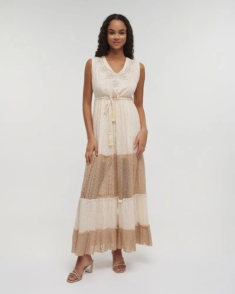 ΦΟΡΕΜΑ ΜΑΚΡΥ ΑΜΑΝΙΚΟ ΕΚΡΟΥ/ΚΑΦΕ ONE SIZE (100%COTTON) ΦΟΡΕΜΑ ΜΑΚΡΥ ΑΜΑΝΙΚΟ ΕΚΡΟΥ/ΚΑΦΕ ONE SIZE (100%COTTON)